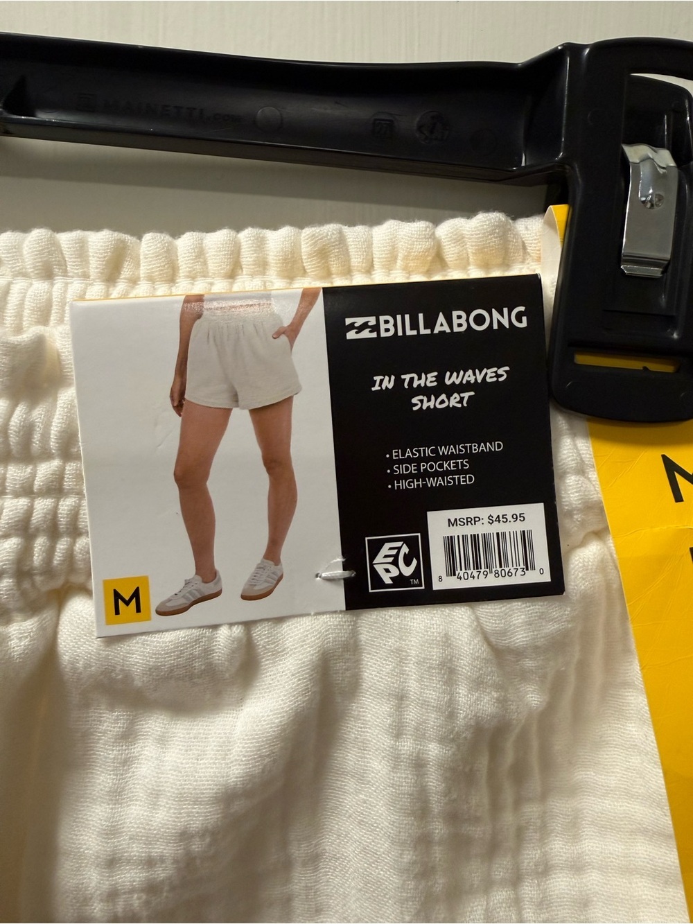 Billabong In The Waves Cream Gauze Shorts NWT Size M - Picture 3 of 8